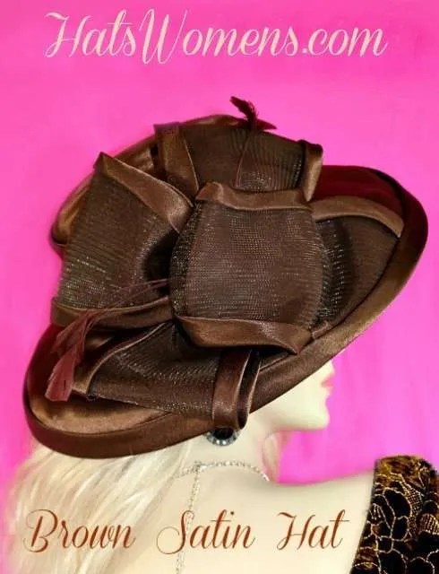 Brown Special Occasion Hats, Brown Hats For Horse Races, Virginia Gold Cup Hats, Kentucky Derby 2018, Church Hats, Hats For Woman