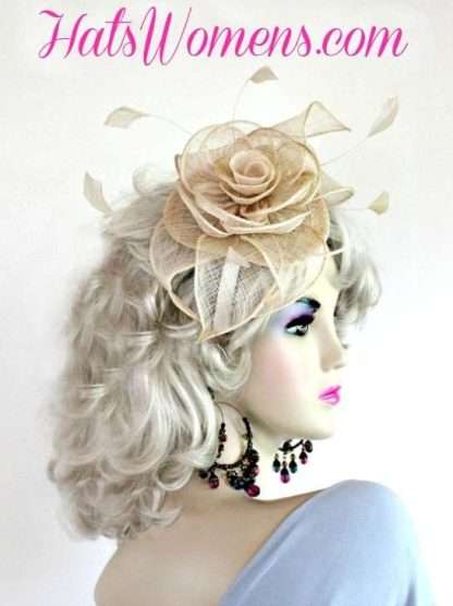 Kentucky Derby Hats, Cocktail Hats For Women, Straw Headpiece Bridal Brides