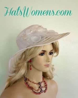 White Bridal Hats, White Church Hats, White Kentucky Derby Hats