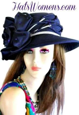 Satin Hats For Weddings, Ladies Satin Dress Hats, Hats For Special Occasion, Kentucky Derby Hats