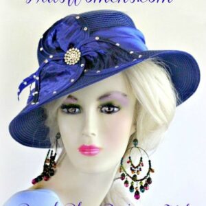 blue ladies hat