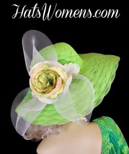 Ladies Lime Green Hats, Woman's Fashion Hats, Garden Tea Party Hats, Hats For The Spring Races, Sartaga Racing Hats, Virginia Gold Cup Hats