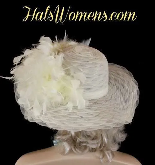 Women's Designer Hats With Feathers, Custom Hats For Women, Ladies Derby Hats, Hats For Horse Races, Melbourne Cup Hats