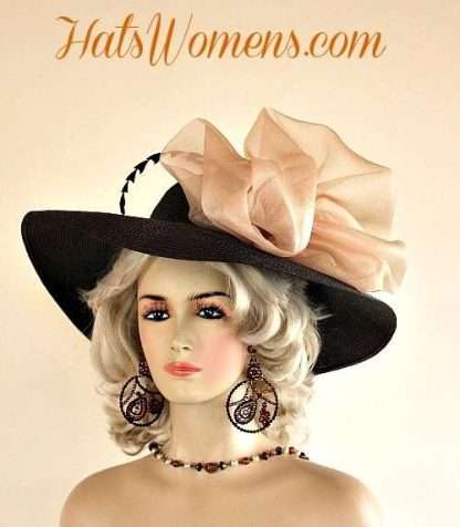 Custom Hats For Women, Ladies Hats, Kentucky Derby Hats, Melbourne Cup Hats, Royal Ascot Hats, Church Hats, Brown Dress Hats, Designer Fashion Hats Woman