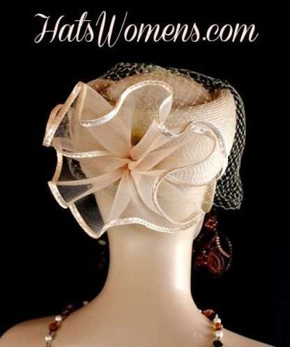 Beige Formal Pillbox Dress Hats With Veils, Black Pillbox Hats, Red Pillbox Hats, Blue Pillbox Hats, White Pillbox Bridal Wedding Hats, Brown Pillbox Hats