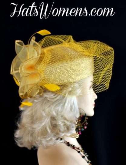 Gold Church Hats, Kentucky Derby Hats, Melbourne Cup Hats, Royal Ascot Hats, Winter Hats, Spring Pillbox Hats