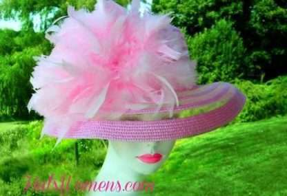 Ladies Pink Bridal Hats, Mother Of The Bride Hats, Hats With Feathers, Melbourne Cup Hats, Kentucky Derby Designer Hats, Royal Ascot Hats, Hats For Wedding Guests