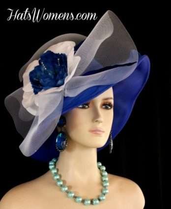 Designer Hats For Women, Royal Blue Special Occasion Hats, Hats For Church, Mother Of The Bride Hats, Kentucky Derby 2018 Hats, Melbourne Cup Hats, Royal Ascot Hats
