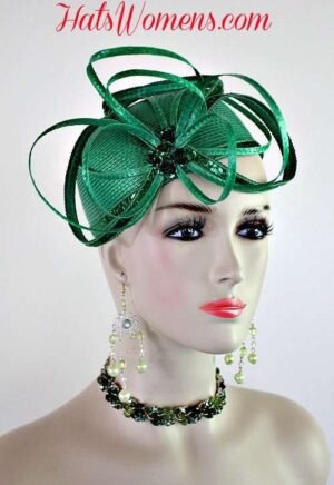 Ladies Designer Hats, 1920's Flapper Art Deco Hat, Couture Millinery Bridal Hat Headwear, Hats For Women, Women's Designer Fashion Hat For Weddings Church Formals