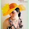 Women's Orange Lemon Yellow Designer Hat, Kentucky Derby Hats, Church Hats, Ladies Hats, Dress Hats, Couture Wedding Bridal Millinery Hats Headpiece Headwear