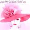 Raspberry Pink Stylish Special Occasion Dress Hat, Weddings Brides