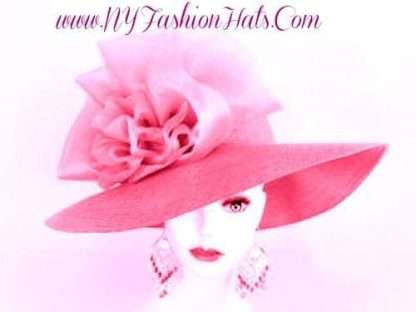 Raspberry Pink Stylish Special Occasion Dress Hat, Weddings Brides