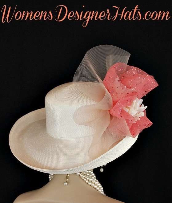 Women's Spring Ivory Coral Spring Fashion Dress Hat