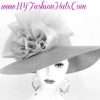 Ladies Silver Grey Fashionable Dramatic Big Organza Bow Dress Occasion Church Hat