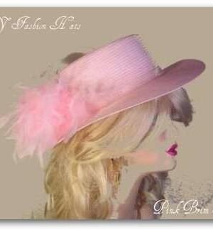 Ladies Hats Pink Red Small Brim Designer Fashion Hat Apparel 3UDZ
