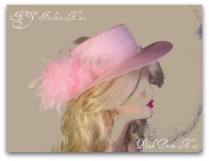 Ladies Hats Pink Red Small Brim Designer Fashion Hat Apparel 3UDZ