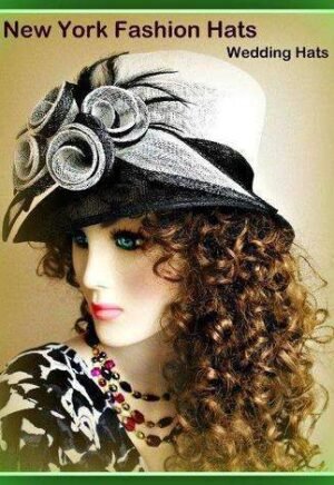 Black And White Fashion Designer Dressy Formal Hat Ladies Hats 7KJW