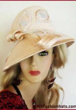 Beige Orange Brown Silver Grey White Brown Royal Blue Satin Hat 7QZP
