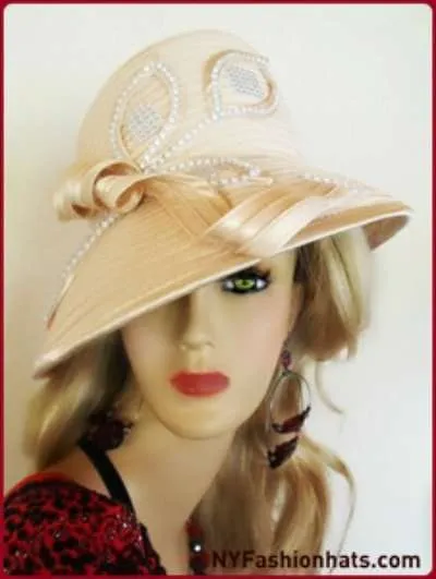 Beige Orange Brown Silver Grey White Brown Royal Blue Satin Hat 7QZP