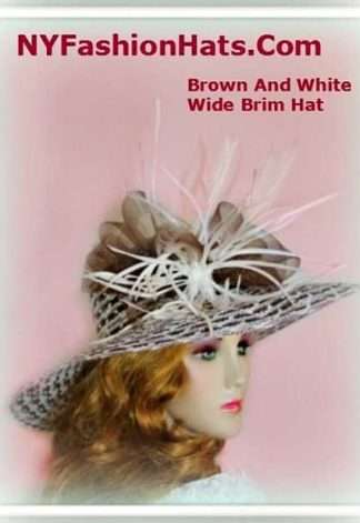 Brown Black And White Fashion Designer Formal Hat Ladies Hats 4NTU