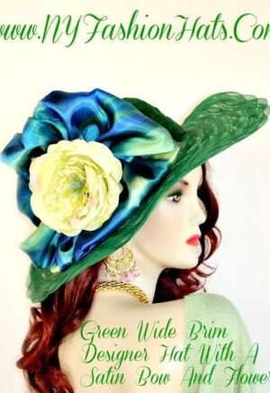 Kentucky Derby Hats Emerald Hunter Lime Yellow Hat NY Fashion Hats
