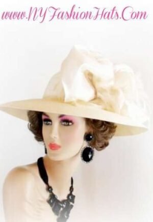 Ivory Designer Bridal Wedding Hat Ladies Designer Church Hats 9PZ