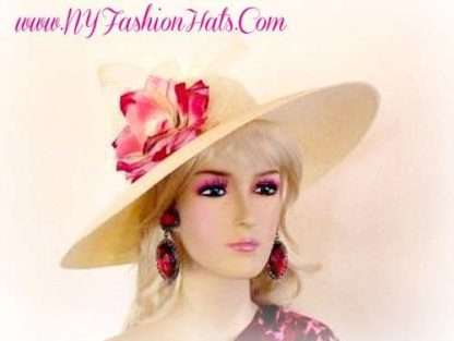 Kentucky Derby Hat Ivory Dress Designer Hats, NY Fashion Hats