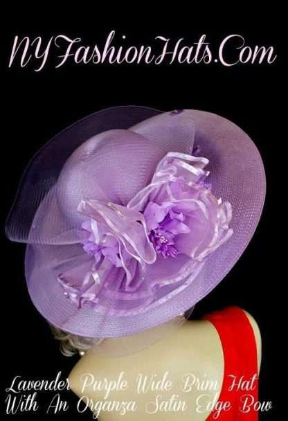 Womens Haute Couture Designer Hats, Avant Garde Dress Hats, Formal Wedding Hats, Mother Of The Bride Hats, Bridal Fascinator, Pillbox Hats, Satin Hats, Large Brim Hats, Kentucky Derby Hats, Hats For Horse Races, hatswomens.com, Lavender Purple Stylish Spring Fashion Hat By HatsWomens.com