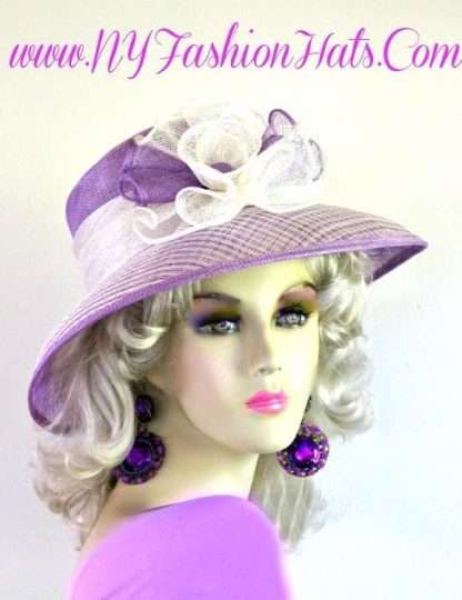 Ladies Lavender Purple Ivory Coffee Peach Lime Pink Beige Straw Hat 8UYS