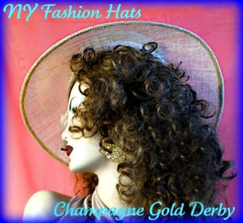 Womens Haute Couture Designer Hats, Avant Garde Dress Hats, Formal Wedding Hats, Mother Of The Bride Hats, Bridal Fascinator, Pillbox Hats, Satin Hats, Large Brim Hats, Kentucky Derby Hats, Hats For Horse Races, hatswomens.com, Metallic Gold Designer Sinamay Straw Hat For Woman, Wedding Fashion Special Occasion Hats Millinery