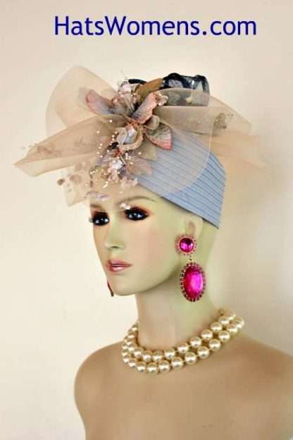 Glamorous Satin And Pillbox Cocktail Hats For Women, Brides Weddings Church