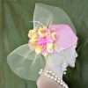 Bridal Brides Wedding Pillbox Hat Gown