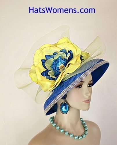 Big Flower Statement Hats For Kentucky Derby Races