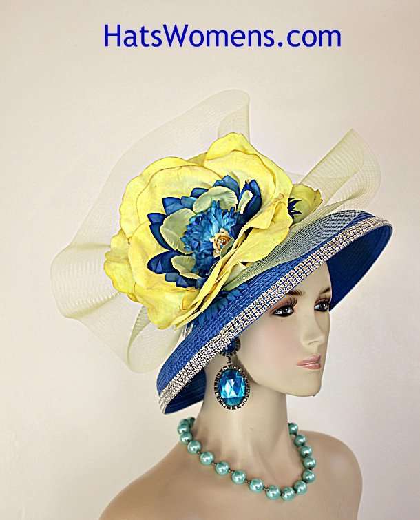 Big Flower Statement Hats For Kentucky Derby Races