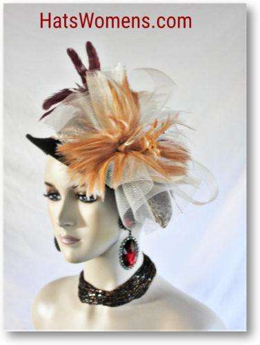 Couture Feathered Fashion Hat