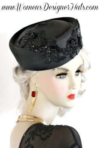 Ladies Black Hats