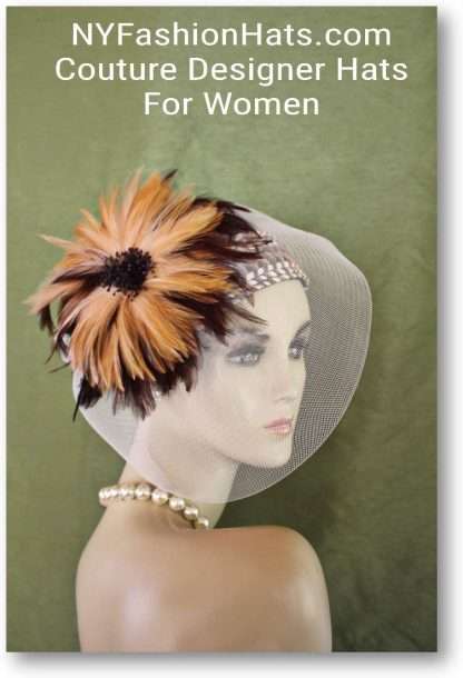 Women's Premium Motf Wedding Cocktail Hat Fascinator