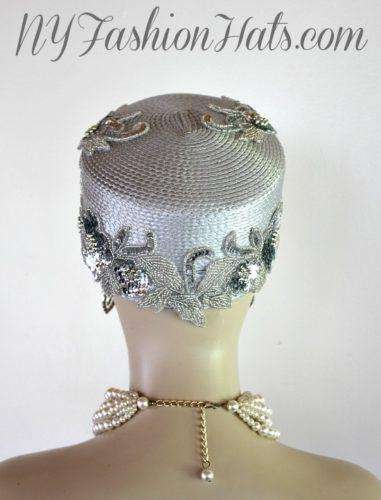 metallic Church hats
