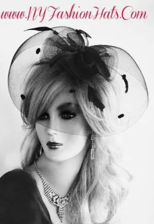 Black Cocktail Hat Occasion Fascinator